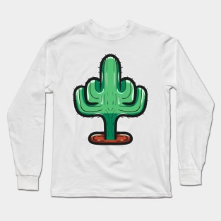 Cactus middle finger Long Sleeve T-Shirt